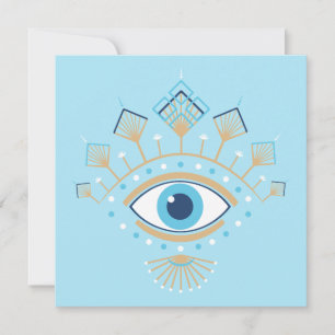 Carte Symbole de protection turc des yeux mal grecs déco