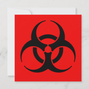 Carte Symbole de risque biologique