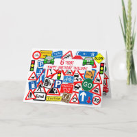 Symbole de route coloré Collage Enfants'Anniversai