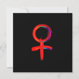 Carte Symbole féminin universel pour femme