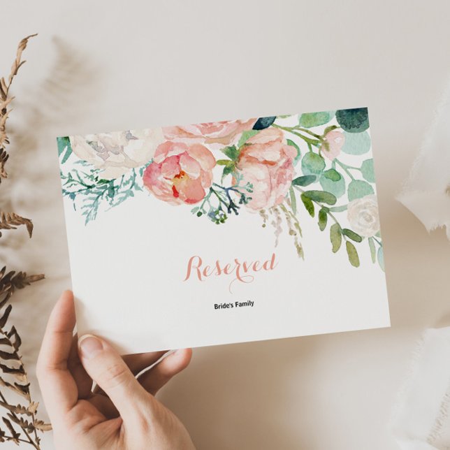 Carte Symbole floral tropical rose moderne (Créateur téléchargé)