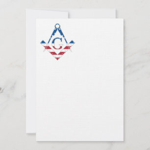 Carte Symbole Freemasonic des États-Unis