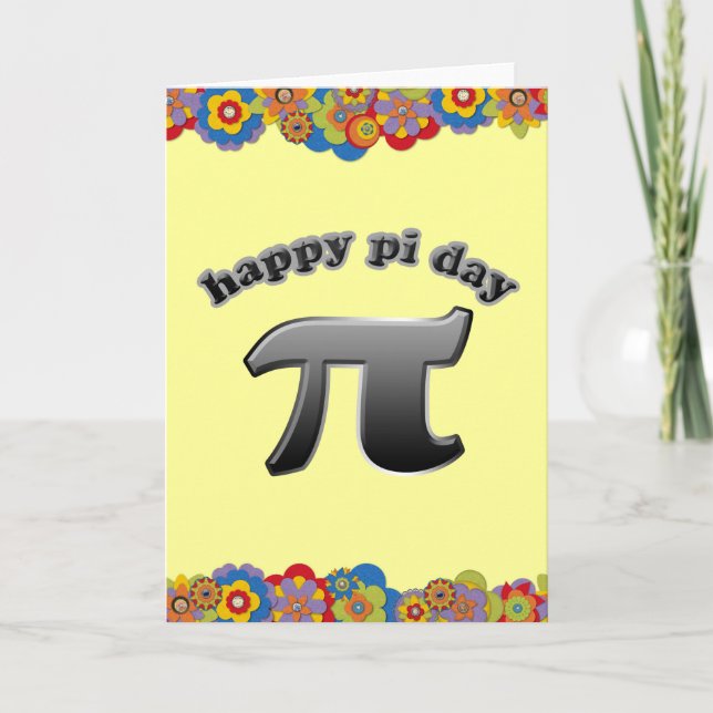 Carte Symbole heureux du jour | pi de pi pour maths (Devant)