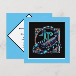 Carte Symbole Horoscope Scorpio Astrologie Anniversaire