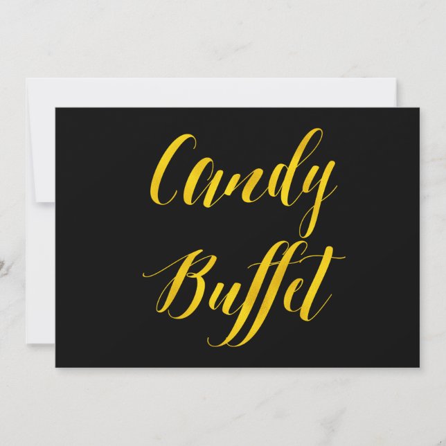 Carte Symbole Mariage Chic Faux Gold Foil (Devant)