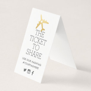 Carte-symbole Mariage de thème Voyage d'avion