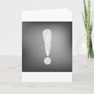 Carte Symbole point d'exclamation Grunge industriel