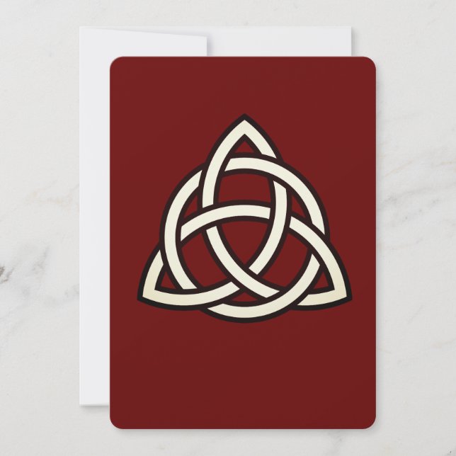 Carte Symbole triquetra de noeud de trinité celtique (Devant)