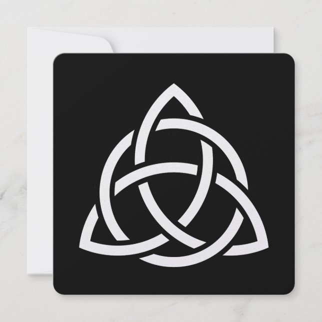 Carte Symbole triquetra de noeud de trinité celtique (Devant)