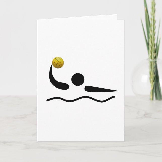 Carte Symbole universel de sport de polo d'eau (Devant)
