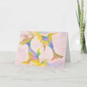 Carte Symbole zodiaque Pisces Pastel