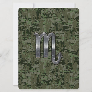 Carte SYMBOLE Zodiaque Scorpio Camion numérique bois