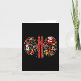Carte Symboles de Noël Père Noël Elf Kidneys Forme la te