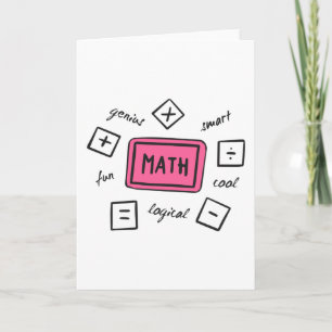 Carte Symboles mathématiques élèves et parents