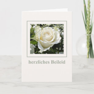 Carte Sympathie allemande, Herzliches beileid