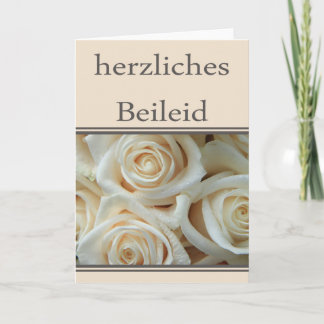 Carte Sympathie allemande, Herzliches beileid