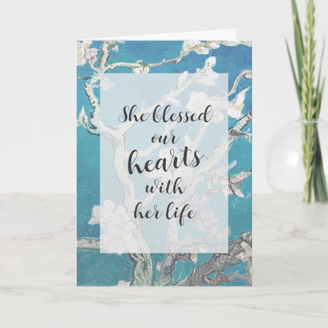 Carte Sympathie artistique Almond Blossom Van Gogh (Devant)