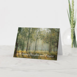Carte Sympathie Belle Automne Scène Automne