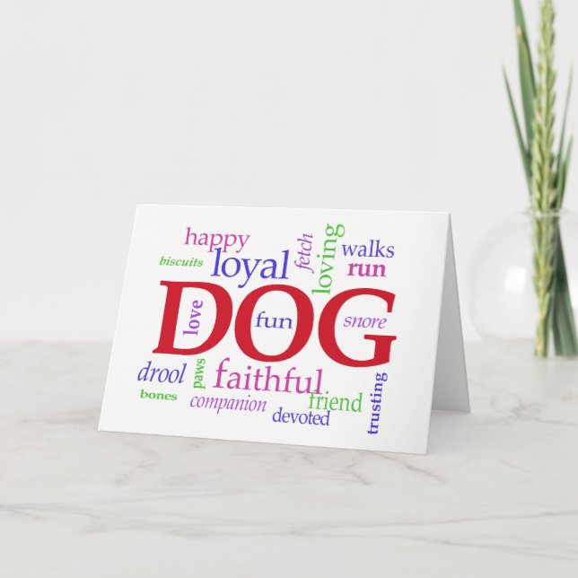 Carte Sympathie Chien — En Mémoire Amoureuse (Devant)
