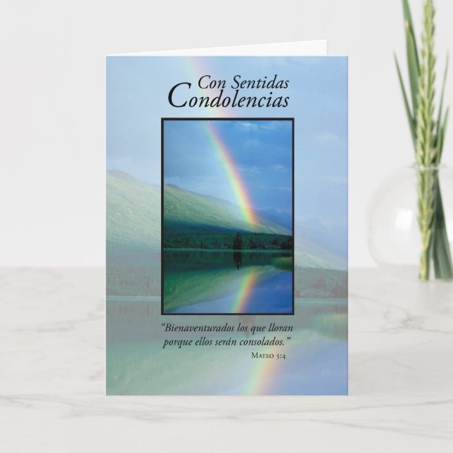 Carte Sympathie d'arc-en-ciel, religieux espagnol (Devant)