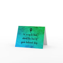 Carte Sympathie de chien par dalDesignNZ