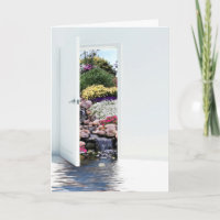 Sympathie de la porte de jardin ouverte