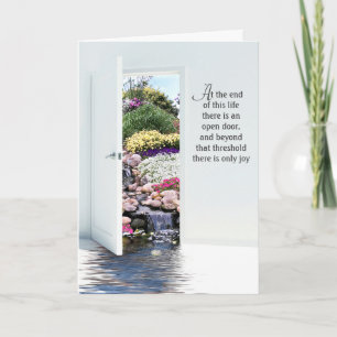 Carte Sympathie de la porte de jardin ouverte