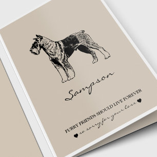 Carte Sympathie de l'Amoureux des chiens Schnauzer Pet L