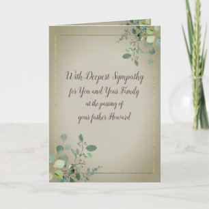 Carte Sympathie de l'Eucalyptus à l'aquarelle personnali