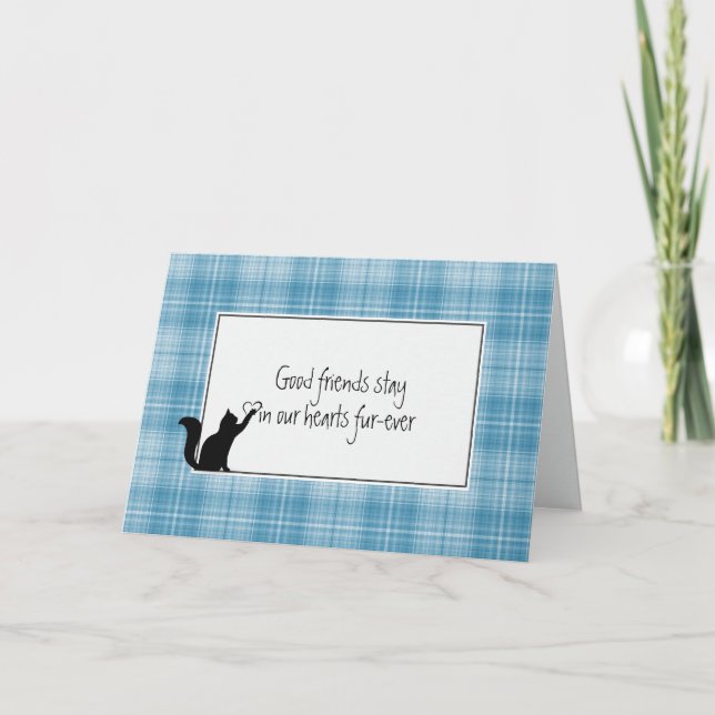 Carte Sympathie de perte de animal de compagnie Kitty (Devant)