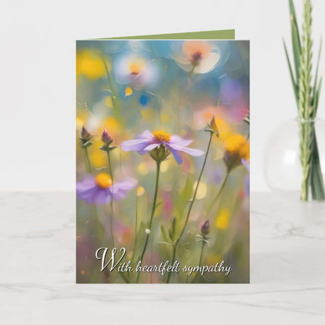 Carte Sympathie des Fleurs sauvages fantasques (Devant)