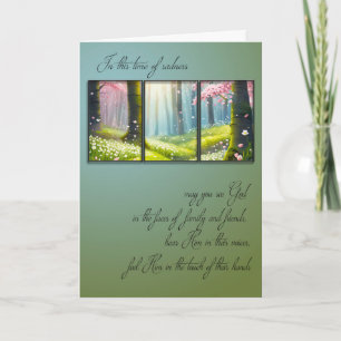 Carte Sympathie du cadre photo de la forêt printanière