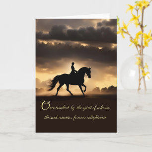 Carte Sympathie du cheval perte du cheval