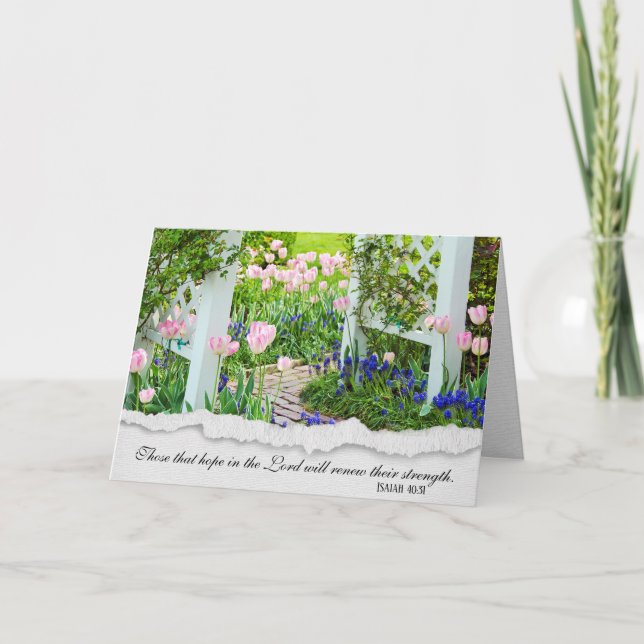 Carte Sympathie du jardin de Tulip (Devant)