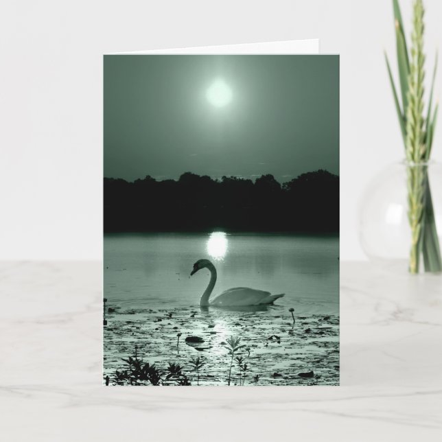 Carte Sympathie du lac Swan Vide à l'intérieur (Devant)