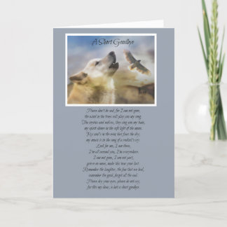 Carte Sympathie du loup spirituel inspiré par les Amérin