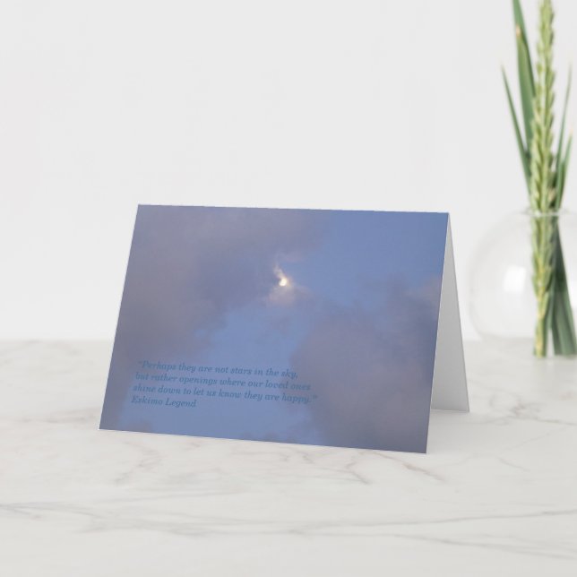 Carte Sympathie - Étoiles dans le ciel (Devant)