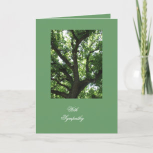 Carte Sympathie inspirante de l'arbre