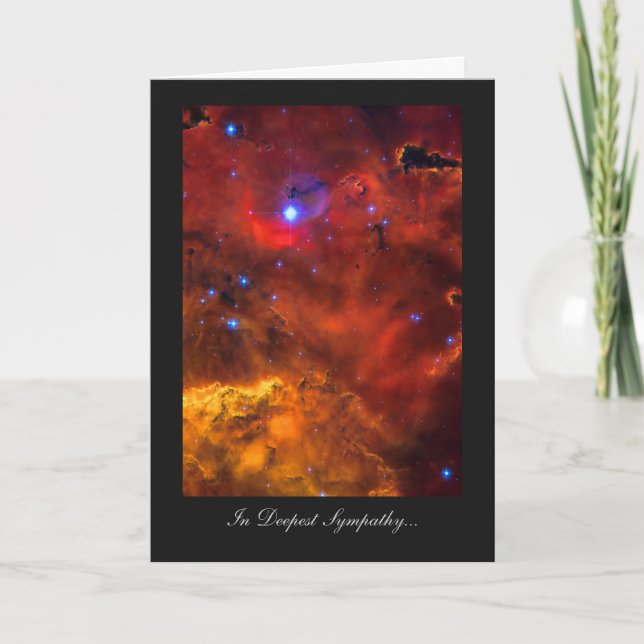 Carte Sympathie la plus profonde, courue, (Devant)