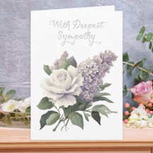 Sympathie la plus profonde Élégante florale vierge