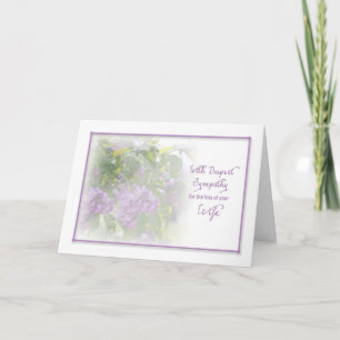 CARTE SYMPATHIE LA PLUS PROFONDE - LILACS - PERTE DE FEM