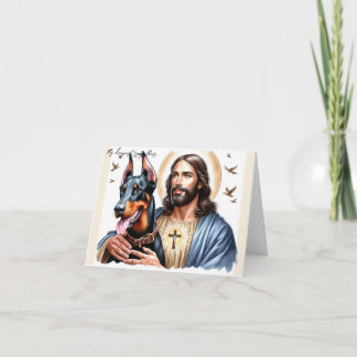 Carte Sympathie numérique pour la perte de chien-Jésus a