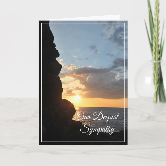 Carte Sympathie Ocean Sunset (Devant)