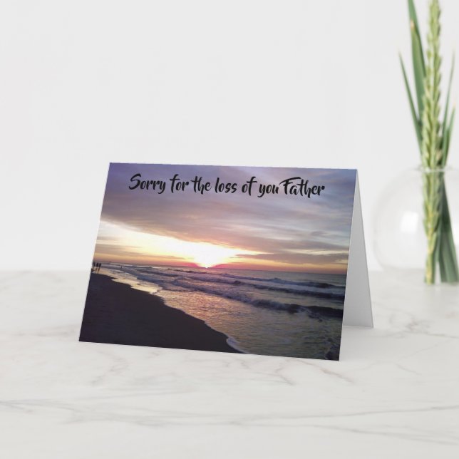 CARTE SYMPATHIE - PERTE DE VOTRE PÈRE (Devant)