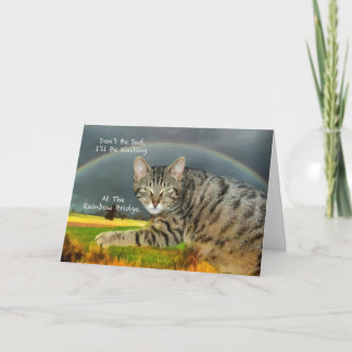 Carte Sympathie - Perte du chat Tabby pour animal de com