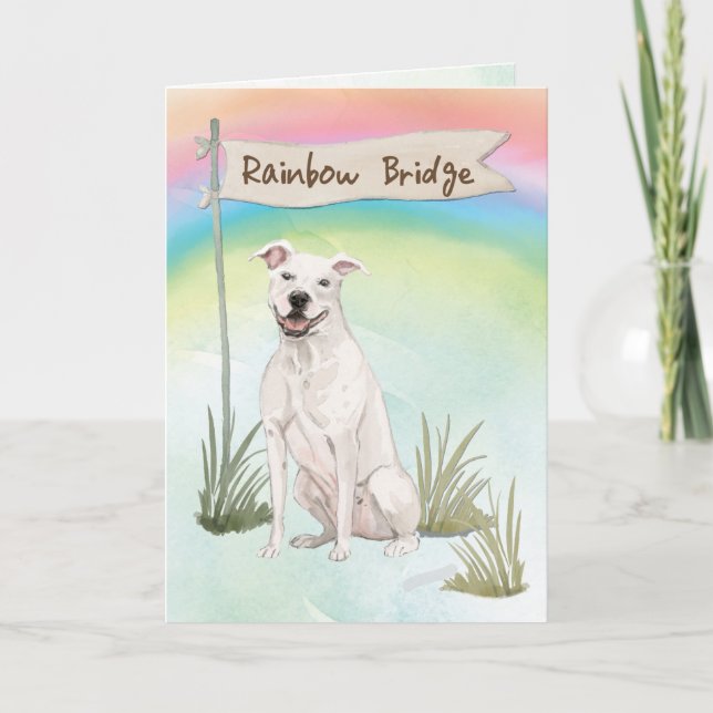 Carte Sympathie pour animaux de compagnie American Staff (Devant)