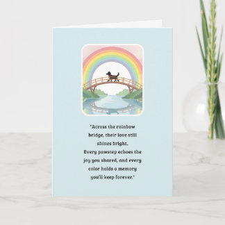 Carte Sympathie pour animaux de compagnie Rainbow 