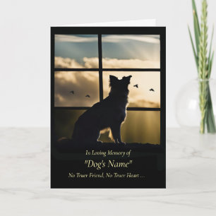 Carte Sympathie pour chien avec oiseaux de coucher de so