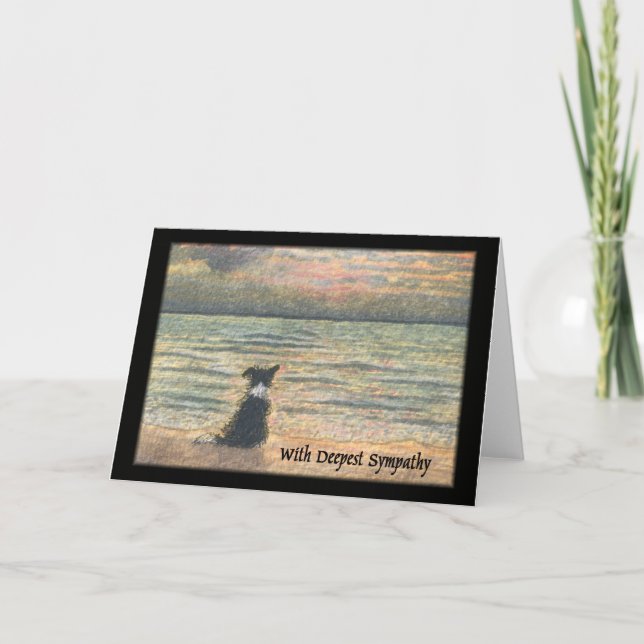 Carte Sympathie pour la perte de chien (Devant)