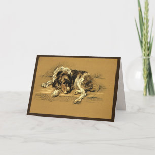 Carte Sympathie pour le chien triste